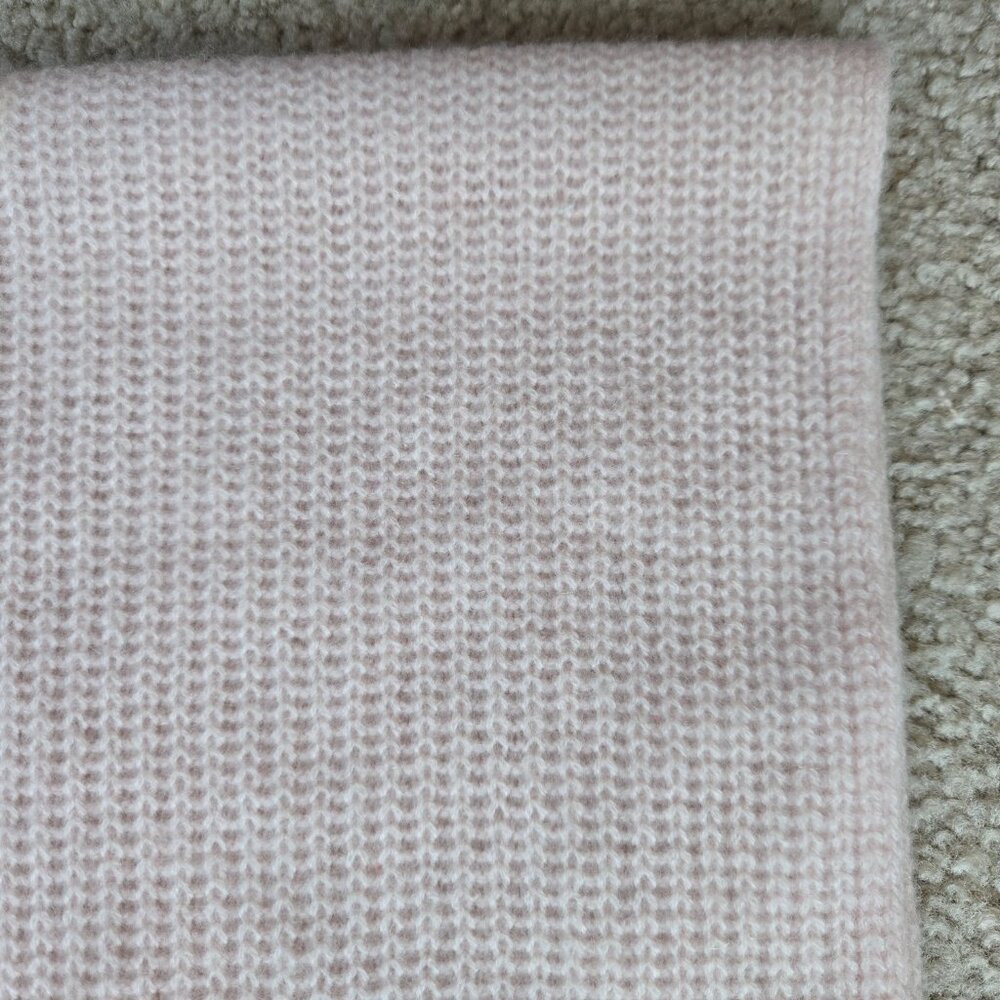 Halogen PINK Cashmere Shaker Stitch Infinity Scarf Pale Pink - Picture 4 of 7